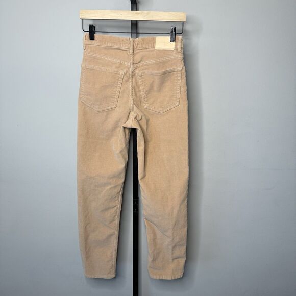 EVERLANE Baby Cord Cheeky Crop Tan Corduroy Jeans US Size 27 - Picture 8 of 10